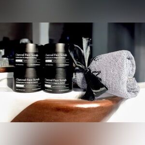 Lumin Men's Charcoal Face Scrub Exfoliating All Skin Types 1oz Made In Korea +